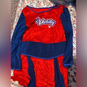 girls, cheerleading, varsity dress